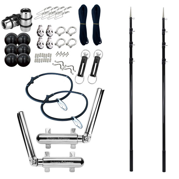 Reelax Swingers Outriggers Grander Series 5.5m Telescopic 3K Carbon Poles & Rigging Complete Kit