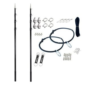 Reelax 38mm x 4.5m 3K Carbon Fibre Telescopic Outrigger Poles - Single