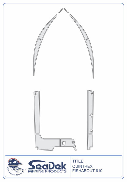 SeaDek EVA Marine Flooring Kit Quintrex Fishabout 610 2020-2026