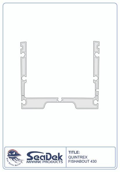 SeaDek EVA Marine Flooring Kit Quintrex Fishabout 430 2020-2026