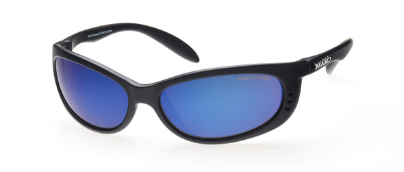Mako Sleek 9371 Matte Black - Glass HDIR Blue Mirror