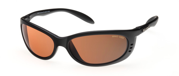 Mako Sleek XL 9517 Matte Black - Glass Copper Photochromic Lens