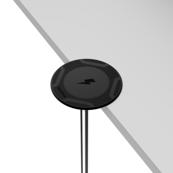 AquaAmp Waterproof Wireless Phone Charger 15W Qi2 - Surface Mount Circular Pad