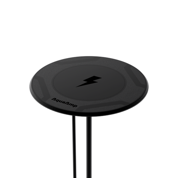 AquaAmp Waterproof Wireless Phone Charger 15W Qi2 - Surface Mount Circular Pad