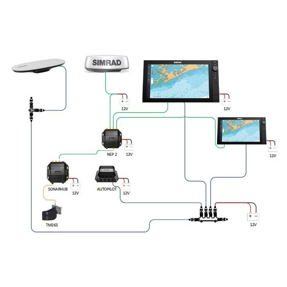 Simrad HS65 GNSS Compass with Flat Mount