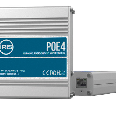Iris POE04V2 Four Channel POE Injector