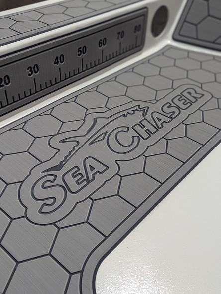 SeaDek Marine Flooring Storm Grey Over Dark Grey