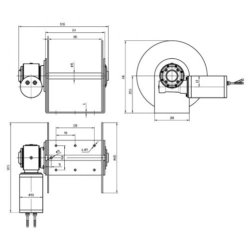 Savwinch 4000 Signature Series Drum Anchor Winch