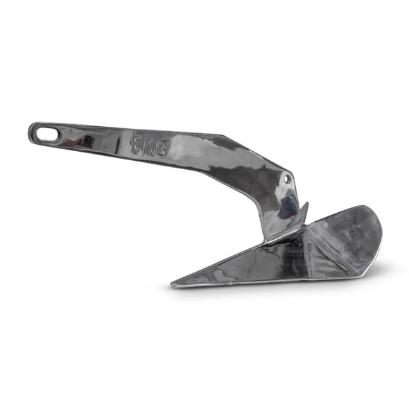 Savwinch Stainless Steel Fixed Shank Plow Anchor 8kg