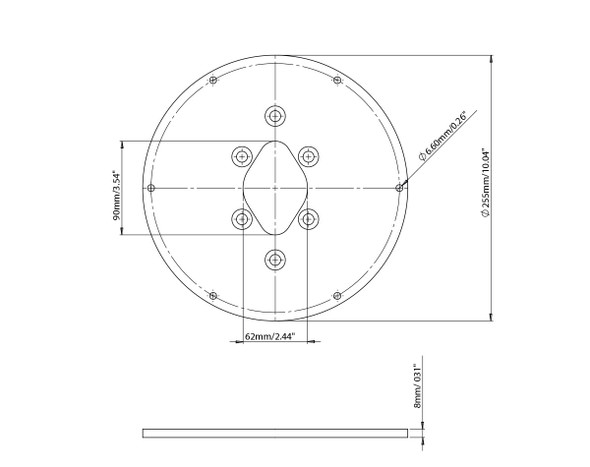 Scanstrut Camera Plate 3 For Modular Dual PowerTower