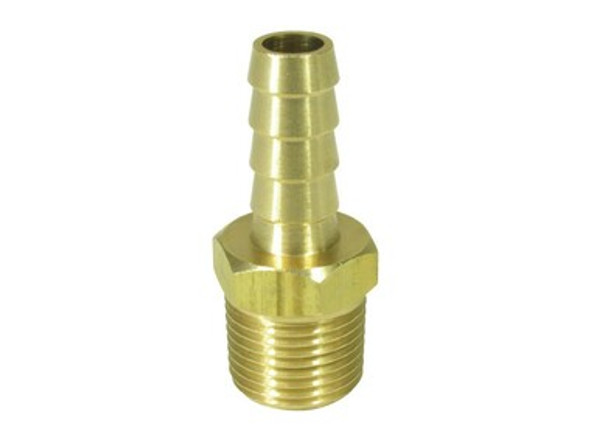 Pumps & Plumbing/Hoses & Fittings - Brass 3/8" BSP Hose Size (mm): 6 Overall Len