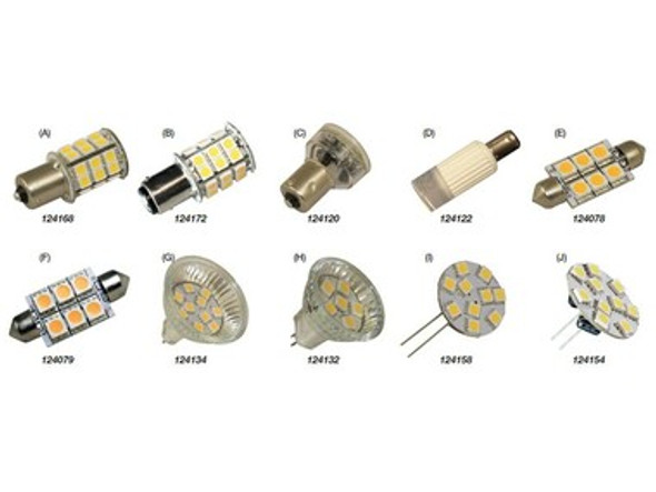 Led Replacement Bulbs - Interior Side Pin Volt: 10-30 Watt: 1.8 Overall Length: 30mm Base: G4