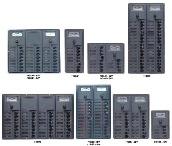 BEP 'Contour' Circuit Breaker Panels - With Analogue Meters