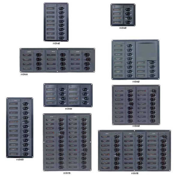 BEP 'Contour' Circuit Breaker Panels - No Meters - 8 Circuit 239 x 115