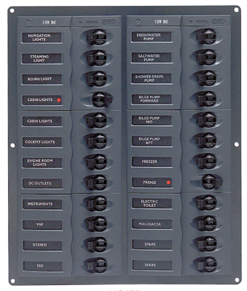 BEP Contour Circuit Breaker Panels - 24 Circuit 239 x 370 - No Meters