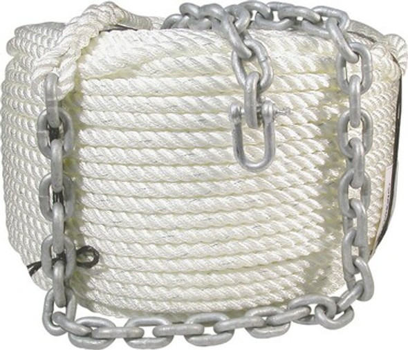 BLA Nylon Anchor Rope & Chain Rope Dia.(mm): 10 Rope Length(M): 50 Chain Size(mm