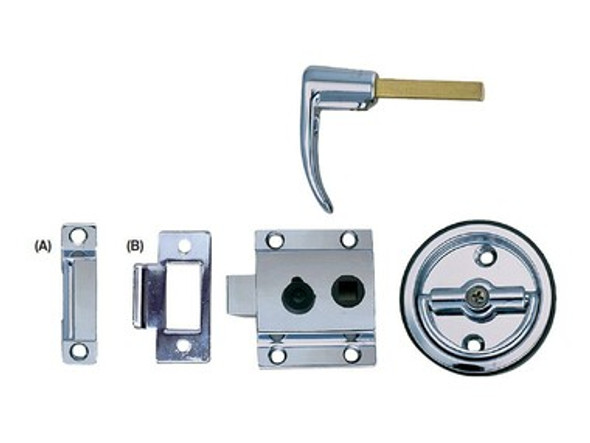 Perko Latch Sets - Flush Latch Set - Reverse Picture: B Strike: Flush Case Dim.: