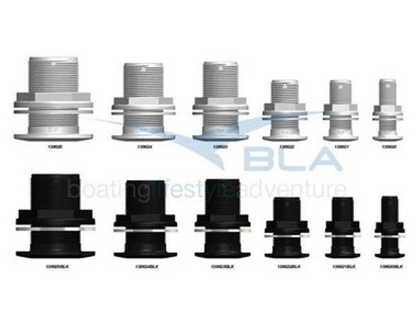 Trudesign Skin Fitting Domed Blk 1/2" BSP - White Colour: White Minimum Internal