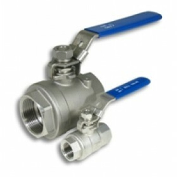 Ball Valves - Stainless Steel Thread (BSP): 1½" Length (mm): 120 Width (mm): 74