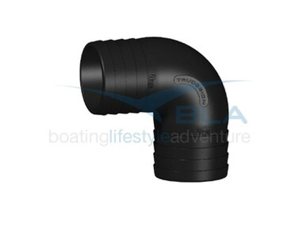 Trudesign Connector 90 Black 38mm Colour: Black Minimum Internal Diameter: 30mm