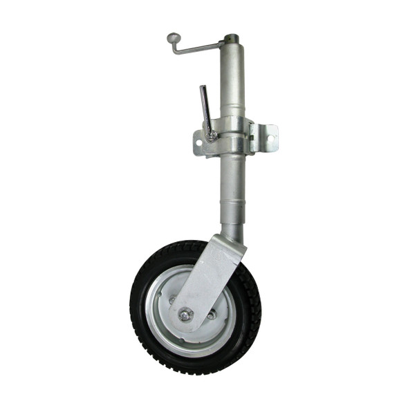 ARK Jockey Wheel - Swing-Away & Fixed 250mm Rubber Wheel
