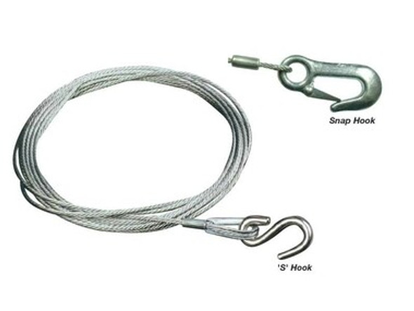 Winch Cable Length: 6M Wire Diameter: 5 Hook Type: 'S'