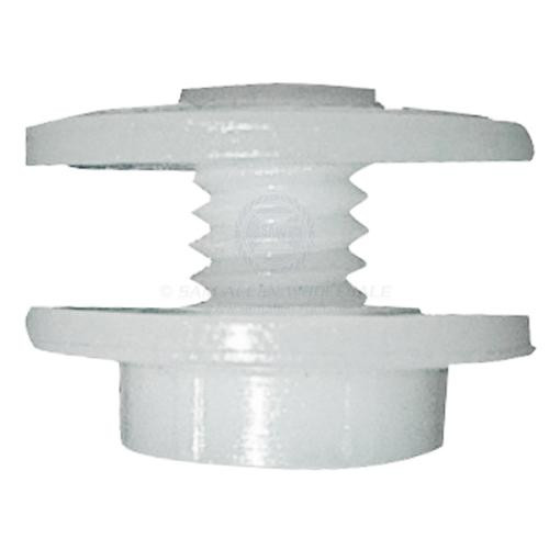 Stayput Wide Flange Screw & Nut White