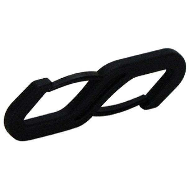 Back to Back Nylon Snap Hook - Black