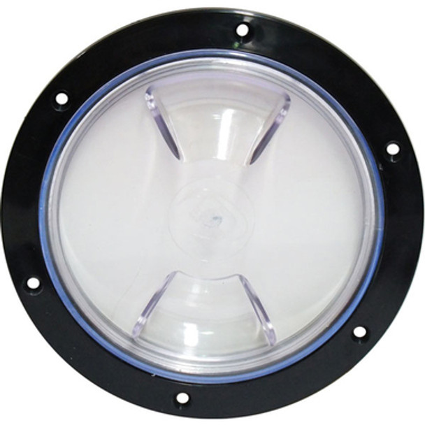 5" Inspection Port Black with Clear Lid