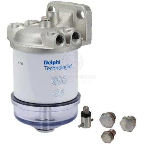 Delphi Fuel Filter Kit With Clear Bowl Water Separator