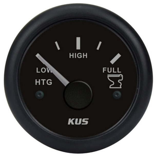 12/24V Black Waste Gauge 0-190OHMS