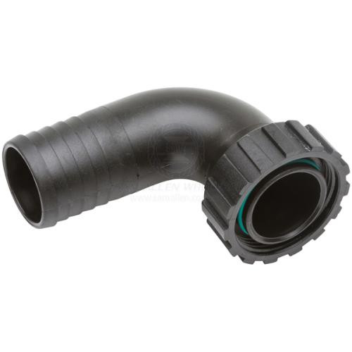 Tank Inlet Nylon Fuel/Waste Resist 90° Swivel 1-1/2 BSPF x 1-1/2 ID
