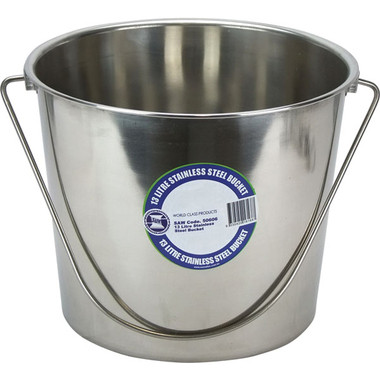 Stainless Steel Bucket – 13Litre (Large Standard)