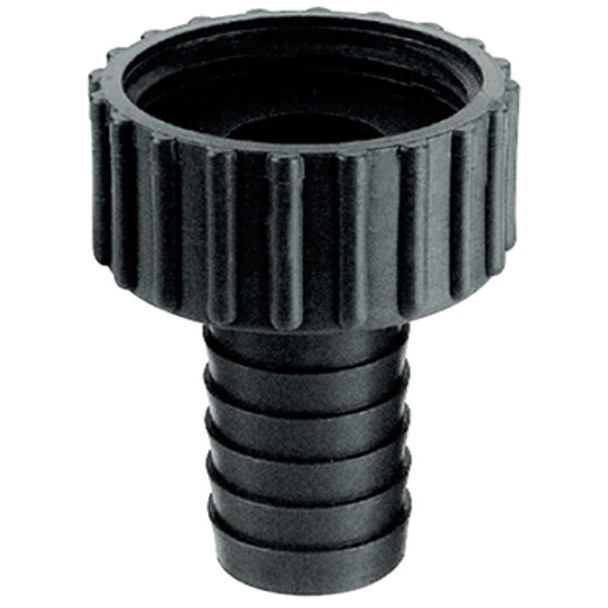 Discharge straight hose nipple 25mm with 1-1/4" thread