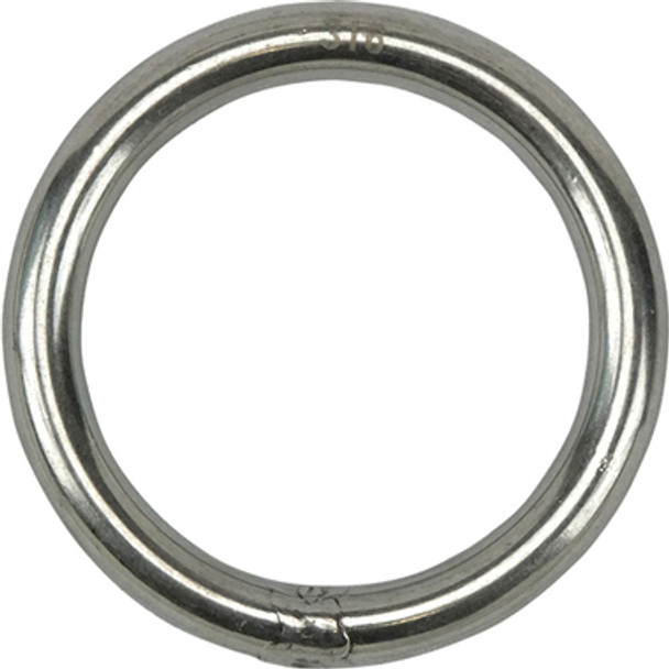5mm x 40mm Stainless Steel Round Ring