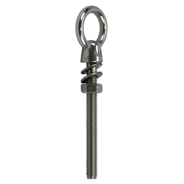 M10 x 100mm 316G Stainless Steel Eye Bolts - Collared