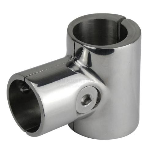 Rail Tee 316G Cast SS 90° Opening Suit 1 - 25mm OD Tube