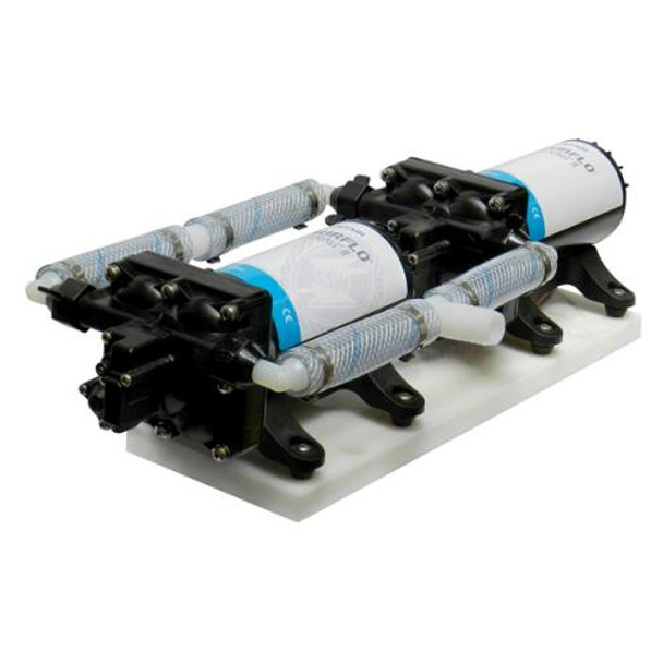 Shurflo Fresh Water Pump - Aqua King II High Flow - Dual Pump Flow - 12V