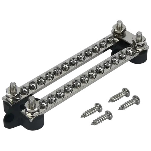 Relaxn Heavy-Duty Buss Bar 2 x 12 Way 4 Stud