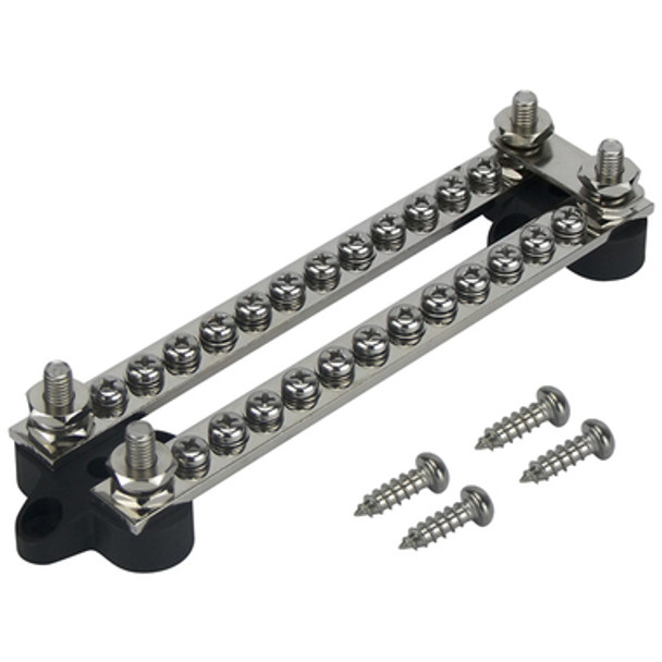 HD Buss Bar 2 x 12 Way 4 Stud