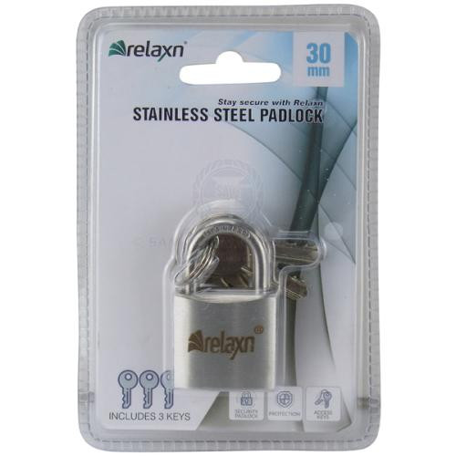 Relaxn Stainless Steel Padlock - Standard 