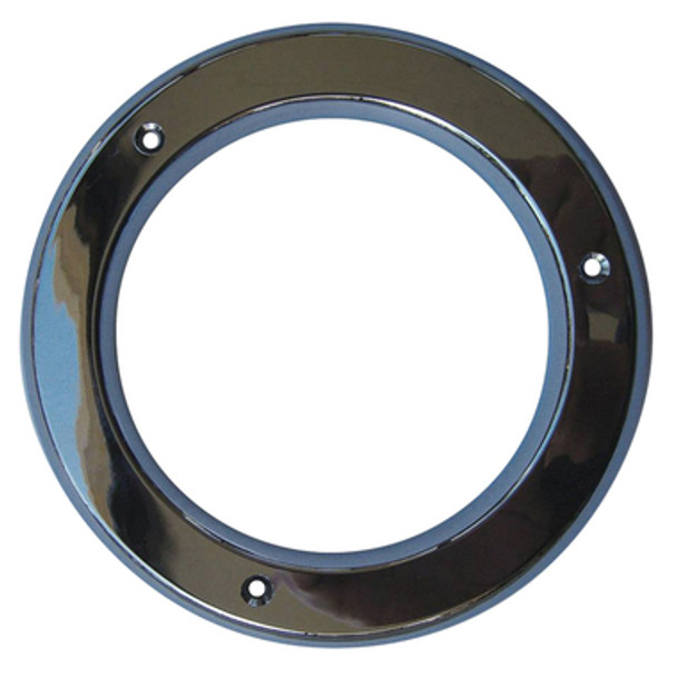 Flushmount 138mm Round Chrome Bezel