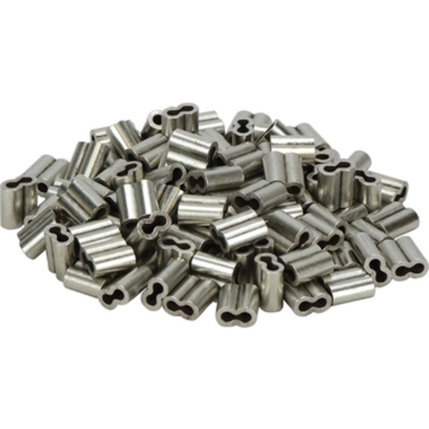 3.2mm-1/8" Swages - Hand - Nickel Plated Copper - Australian Made