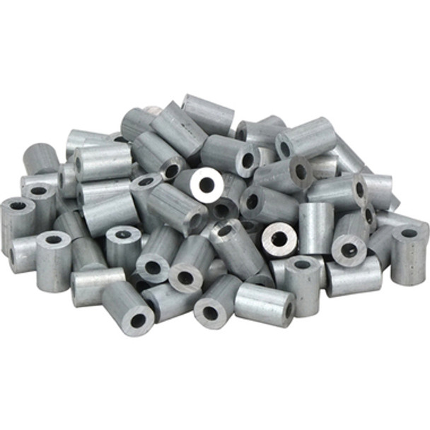 3.7mm - 4.1mm Swages - Stops - Round - Aluminium