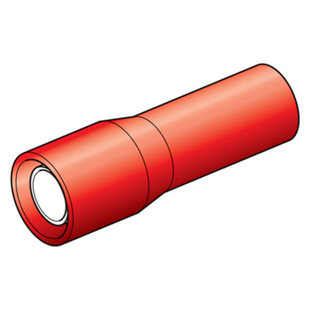 Insul Bullet Term F 4mm Red Pack 10