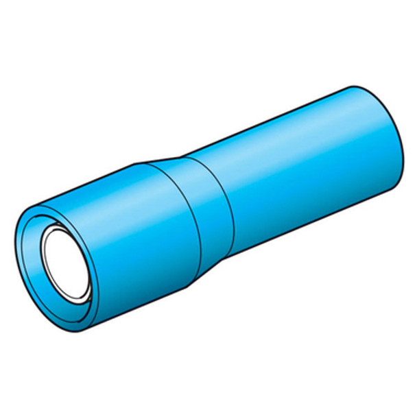 Insul Bullet Term F 4mm Blue Pack 100