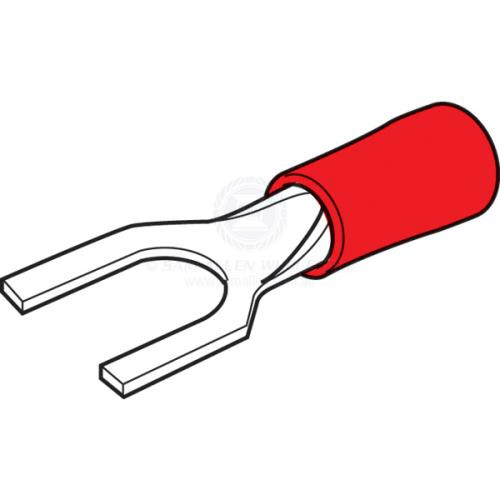 Crimp Connector Red Fork - Pack of 100