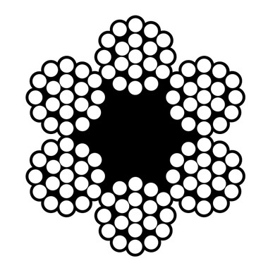 4mm x 100Mtr 6 x 19FC Construction Galvanised Wire - Grade 1570MPA