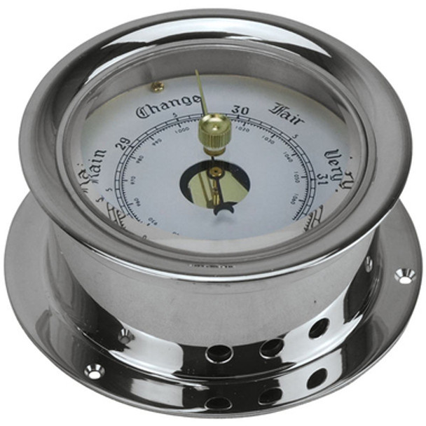 80mm Face Chrome Barometer