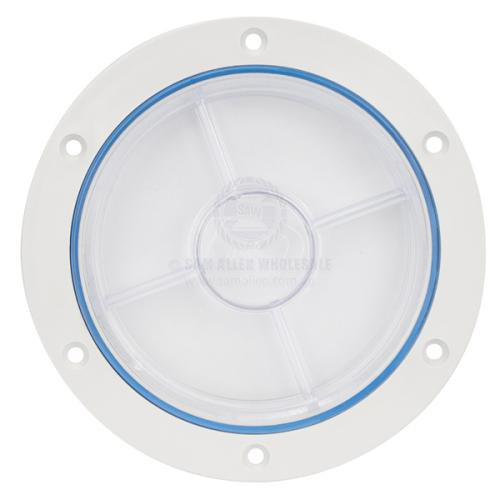 Inspection Port Nairn ID White Frame with Clear Lid